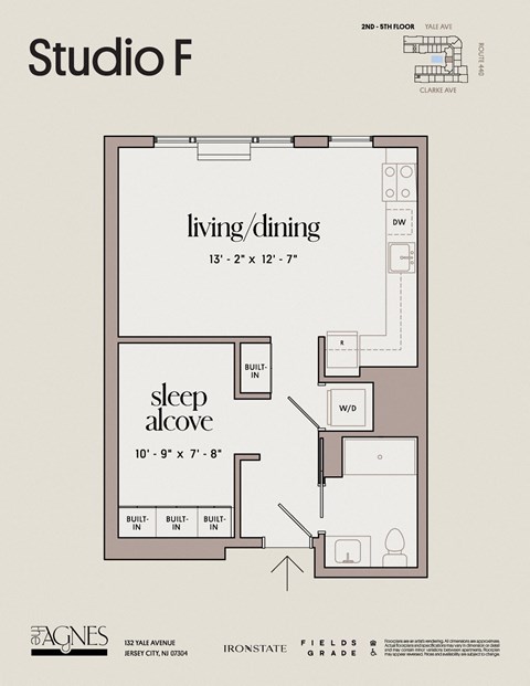 the studio f floor plan